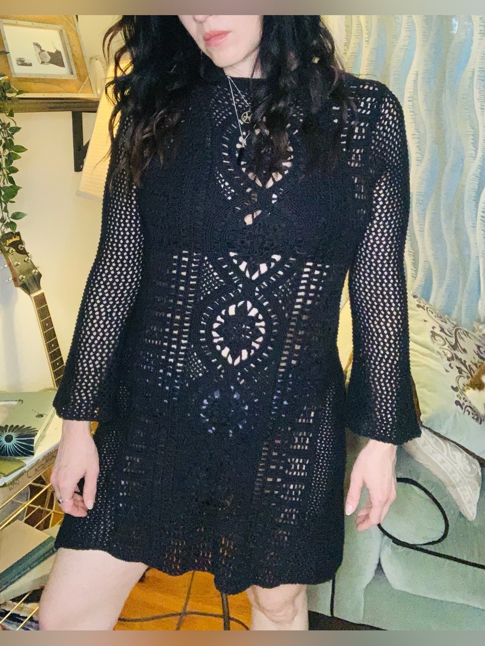 Free People “Rosalind” Crochet Dress